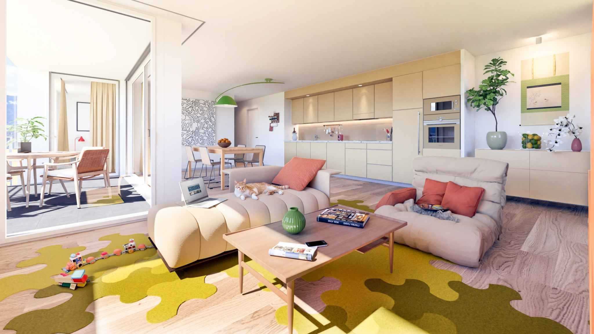 Siviriez  - Appartement 2.5 Pi&egrave;ces, 1 Chambre
