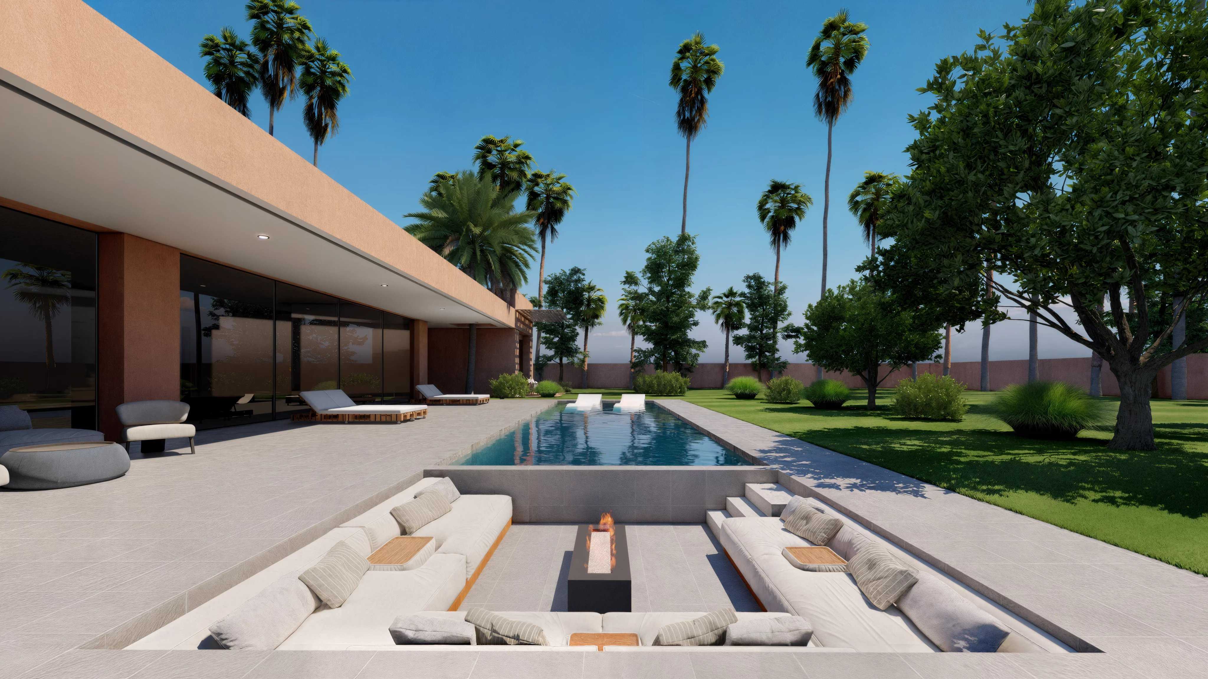 Marrakech  - Villa 6 Pi&egrave;ces 5 Chambres