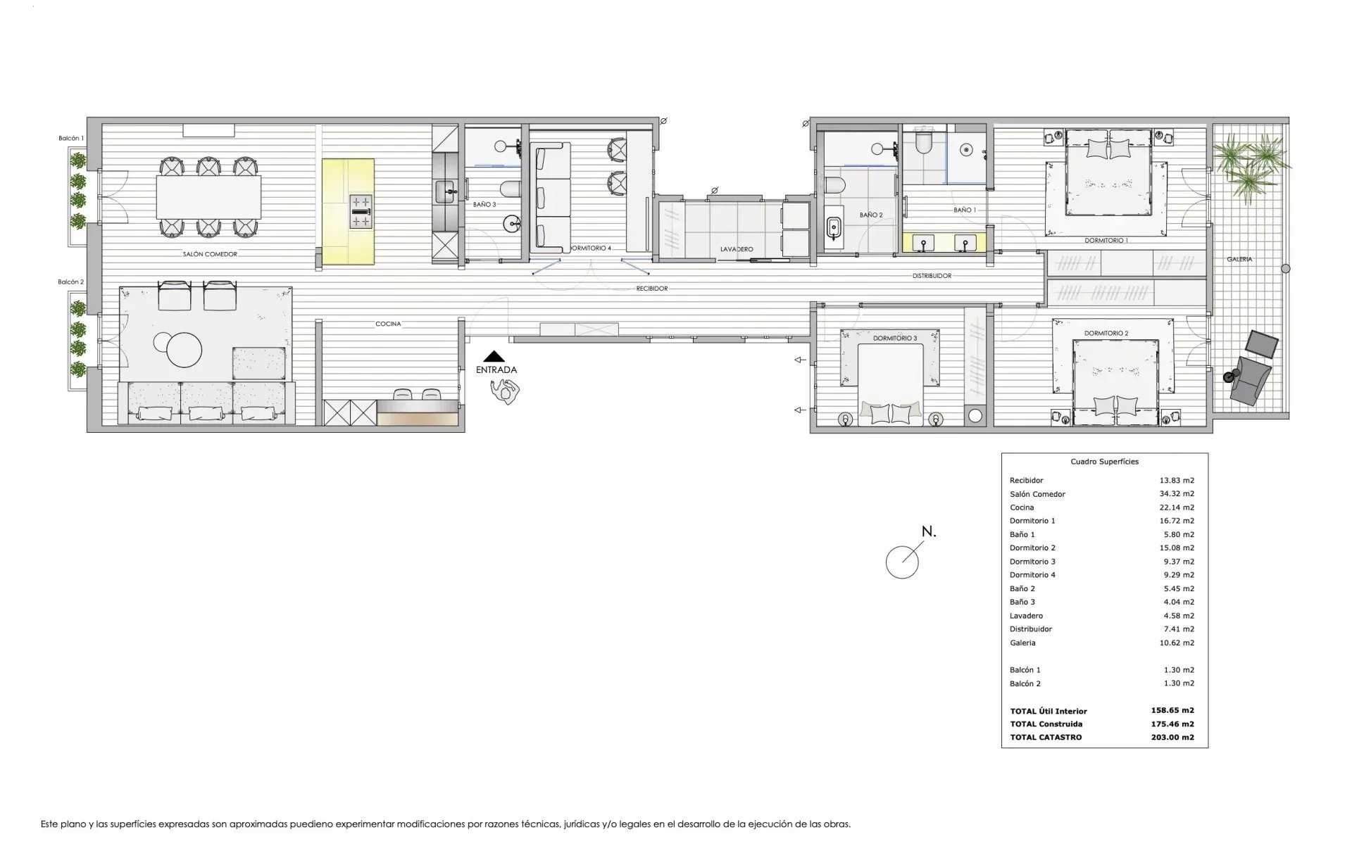 Barcelona  - Apartment 4 Bedrooms