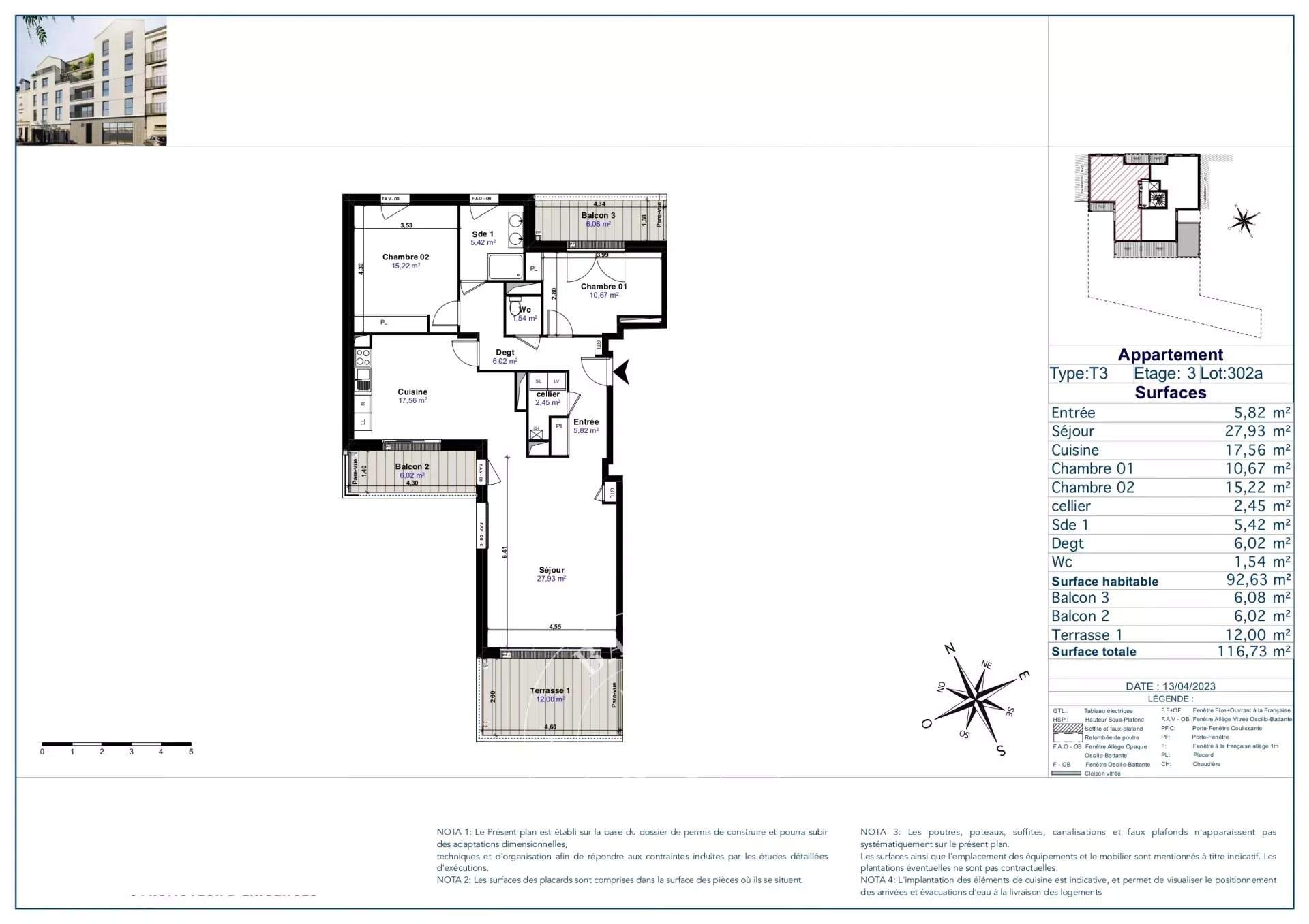 Nantes  - Appartement 3 Pi&egrave;ces 2 Chambres - picture 3