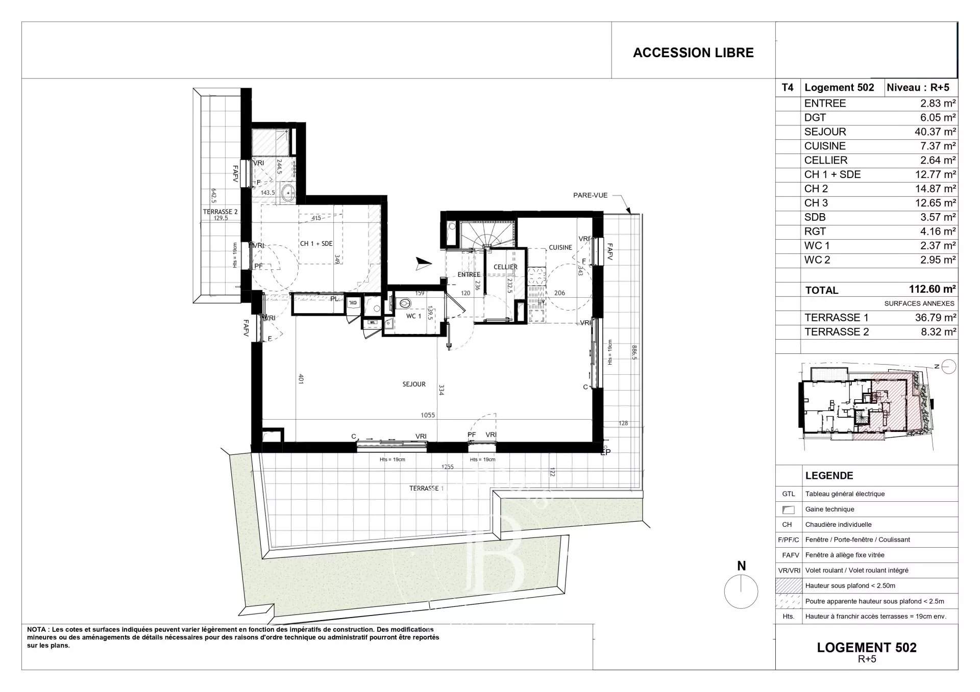 Nantes  - Apartment 3 Bedrooms - picture 1