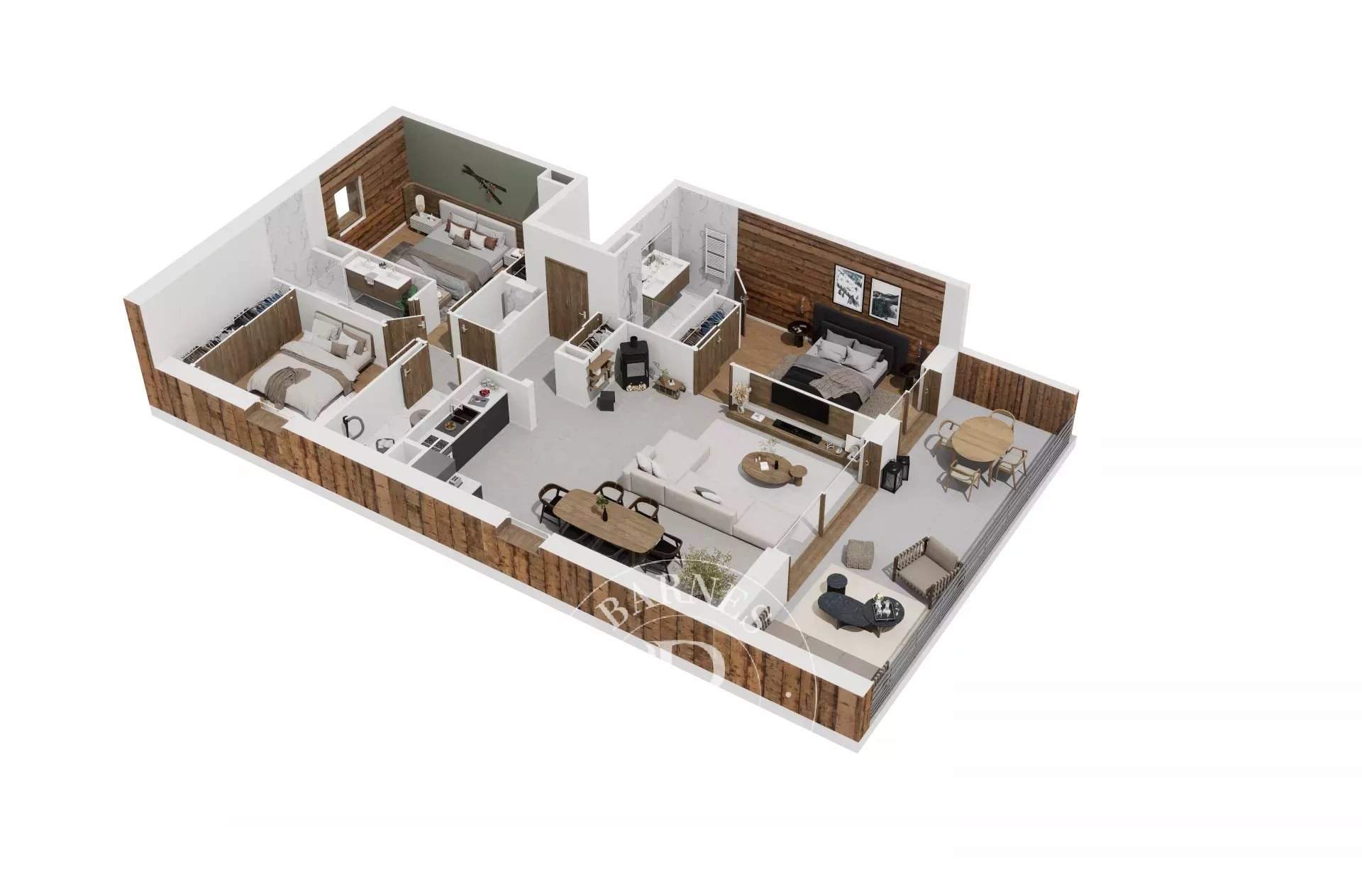 Les Houches  - Appartement 4 Pi&egrave;ces 3 Chambres - picture 5