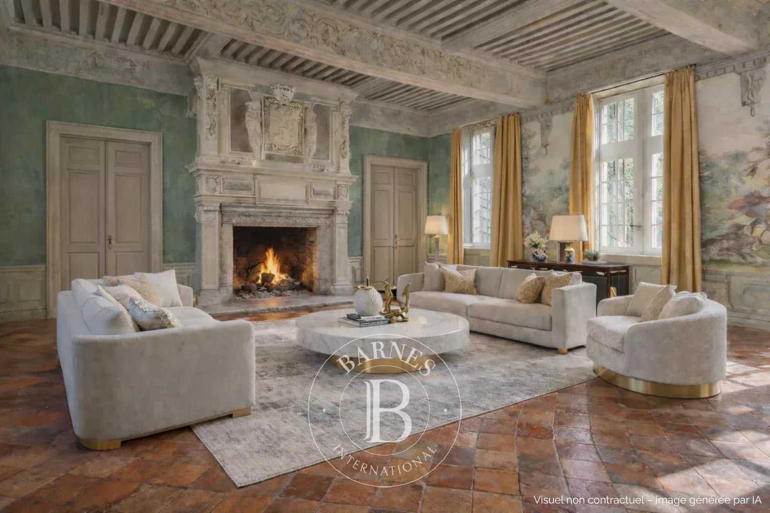 Fareins  - Château 30 Pi&egrave;ces 8 Chambres