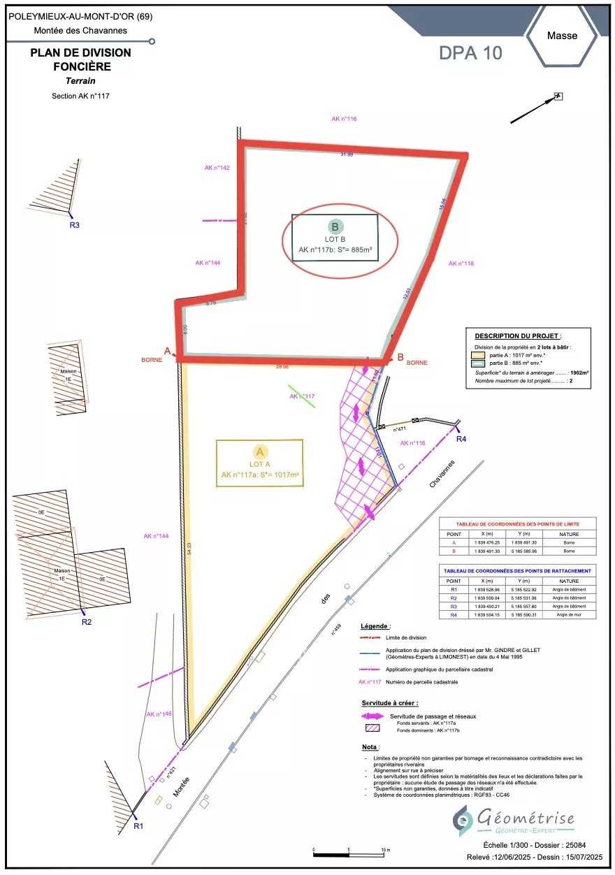 Poleymieux-au-Mont-d'Or  - Building land 