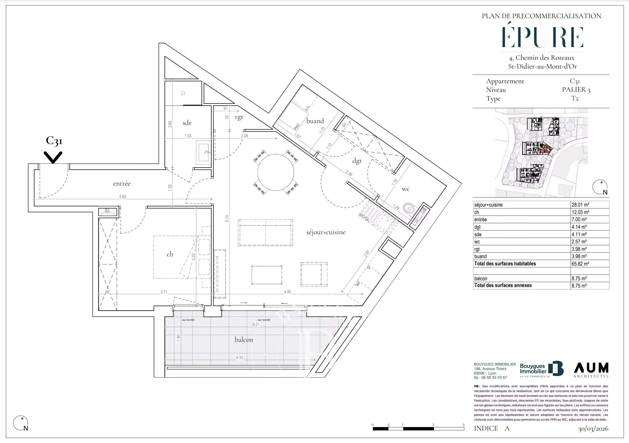 Saint-Didier-au-Mont-d'Or  - Appartement 2 Pi&egrave;ces, 1 Chambre - picture 6