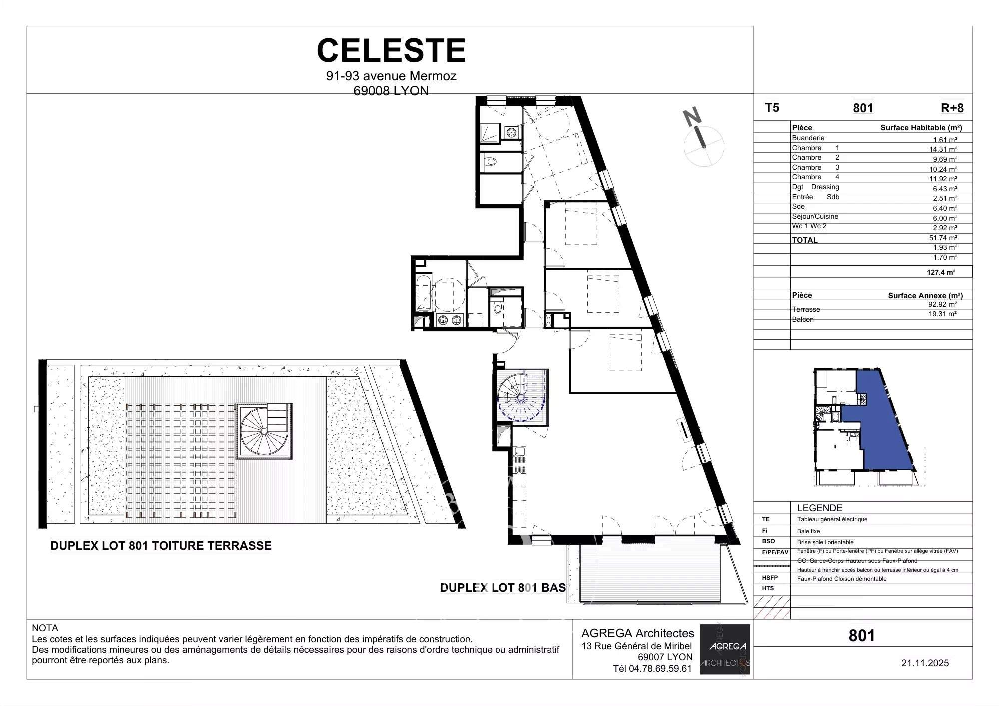 Lyon  - Appartement 5 Pi&egrave;ces 4 Chambres - picture 1