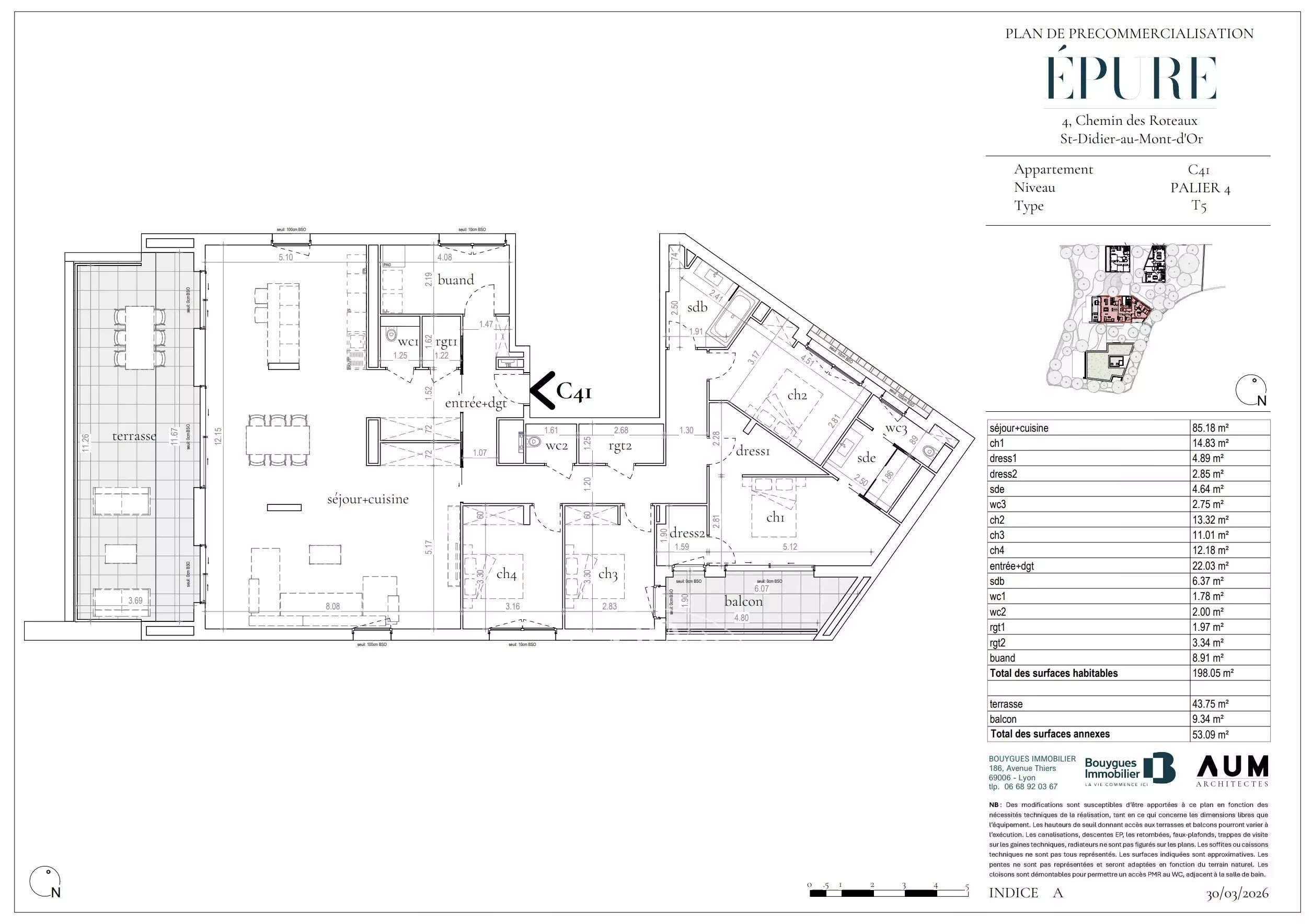 Saint-Didier-au-Mont-d'Or  - Appartement 5 Pi&egrave;ces 4 Chambres - picture 9