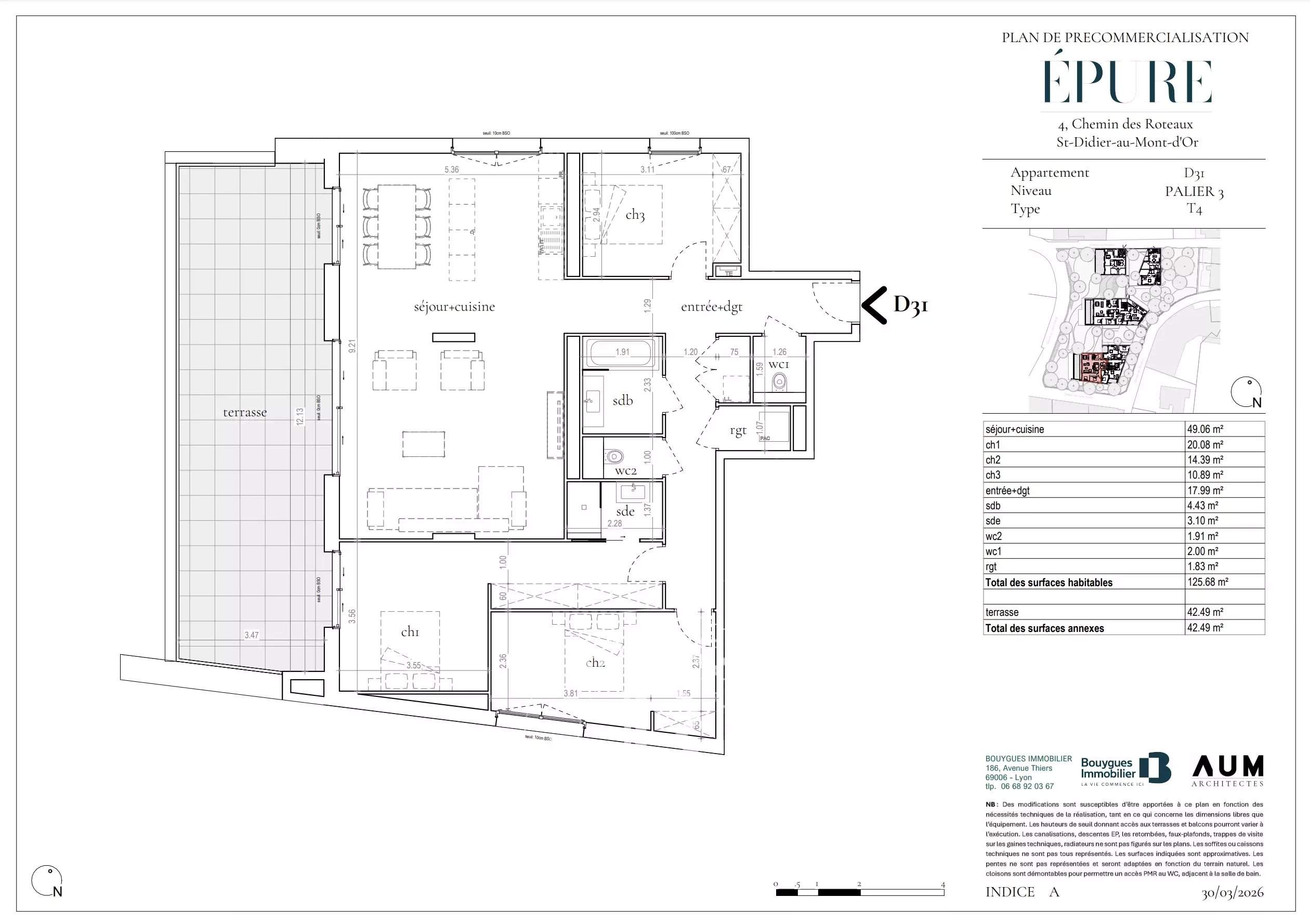 Saint-Didier-au-Mont-d'Or  - Appartement 4 Pi&egrave;ces 3 Chambres - picture 9