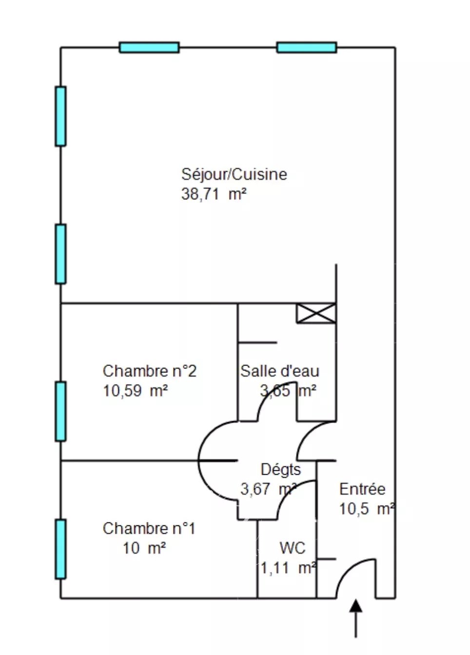 Lyon  - Appartement 3 Pi&egrave;ces 2 Chambres - picture 10