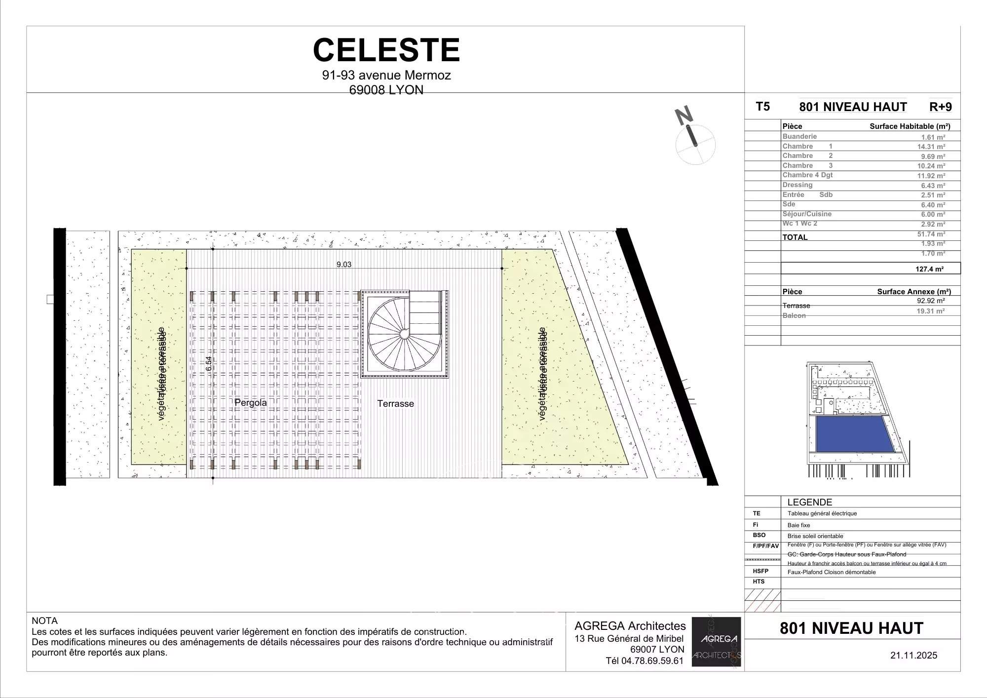 Lyon  - Appartement 5 Pi&egrave;ces 4 Chambres - picture 3