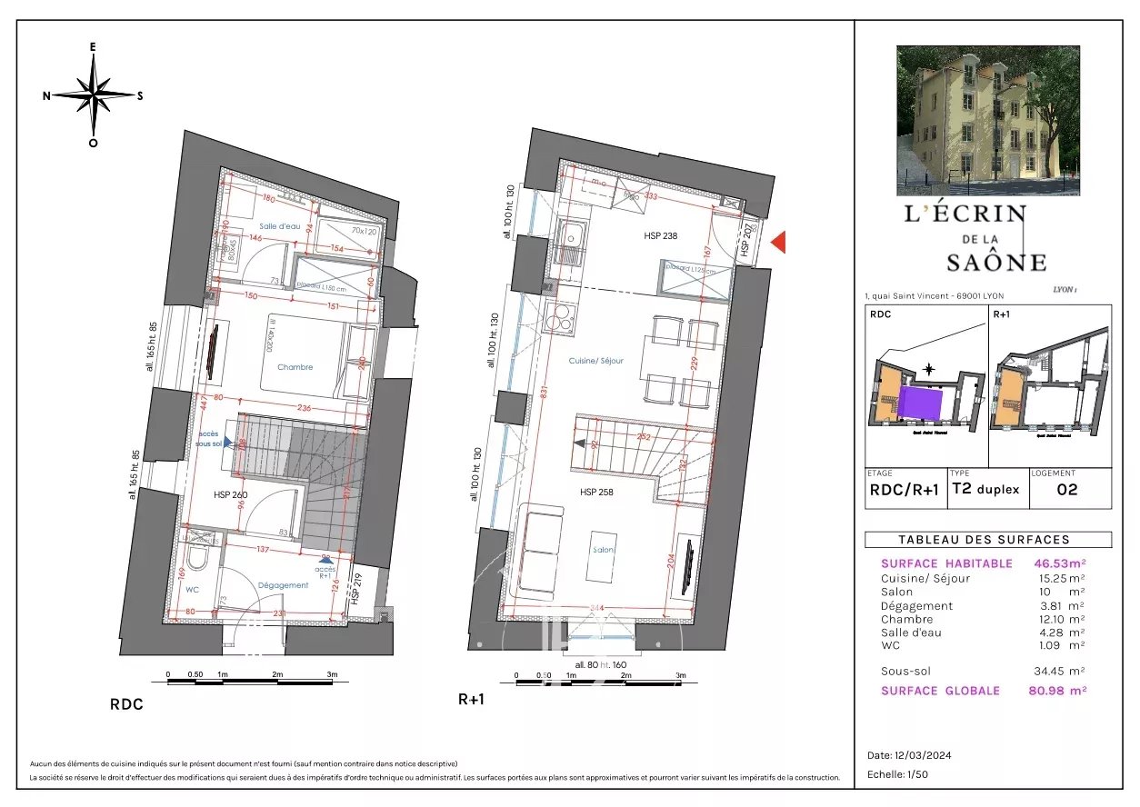 Lyon  - Appartement 2 Pi&egrave;ces, 1 Chambre - picture 13