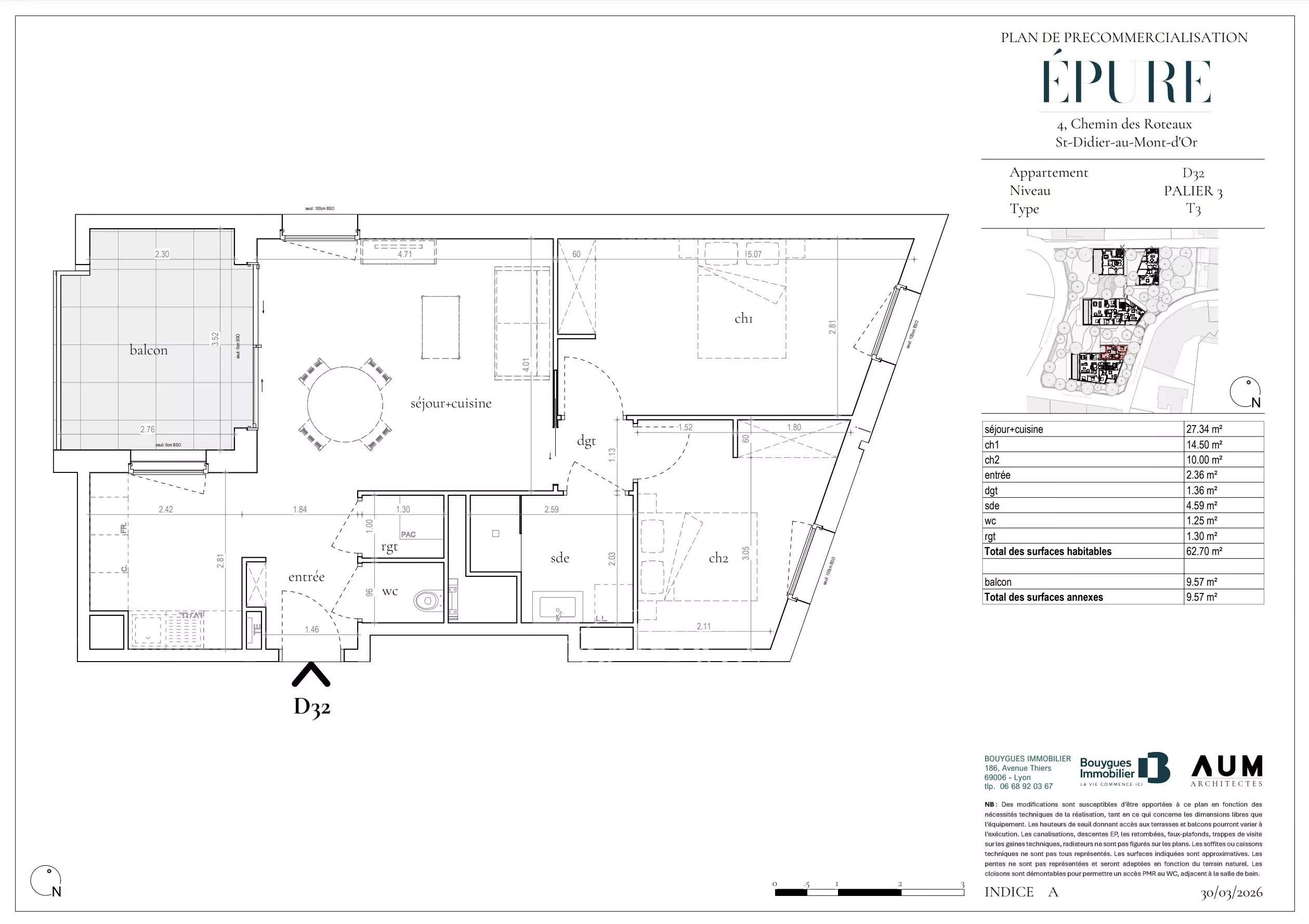 Saint-Didier-au-Mont-d'Or  - Appartement 3 Pi&egrave;ces 2 Chambres - picture 9
