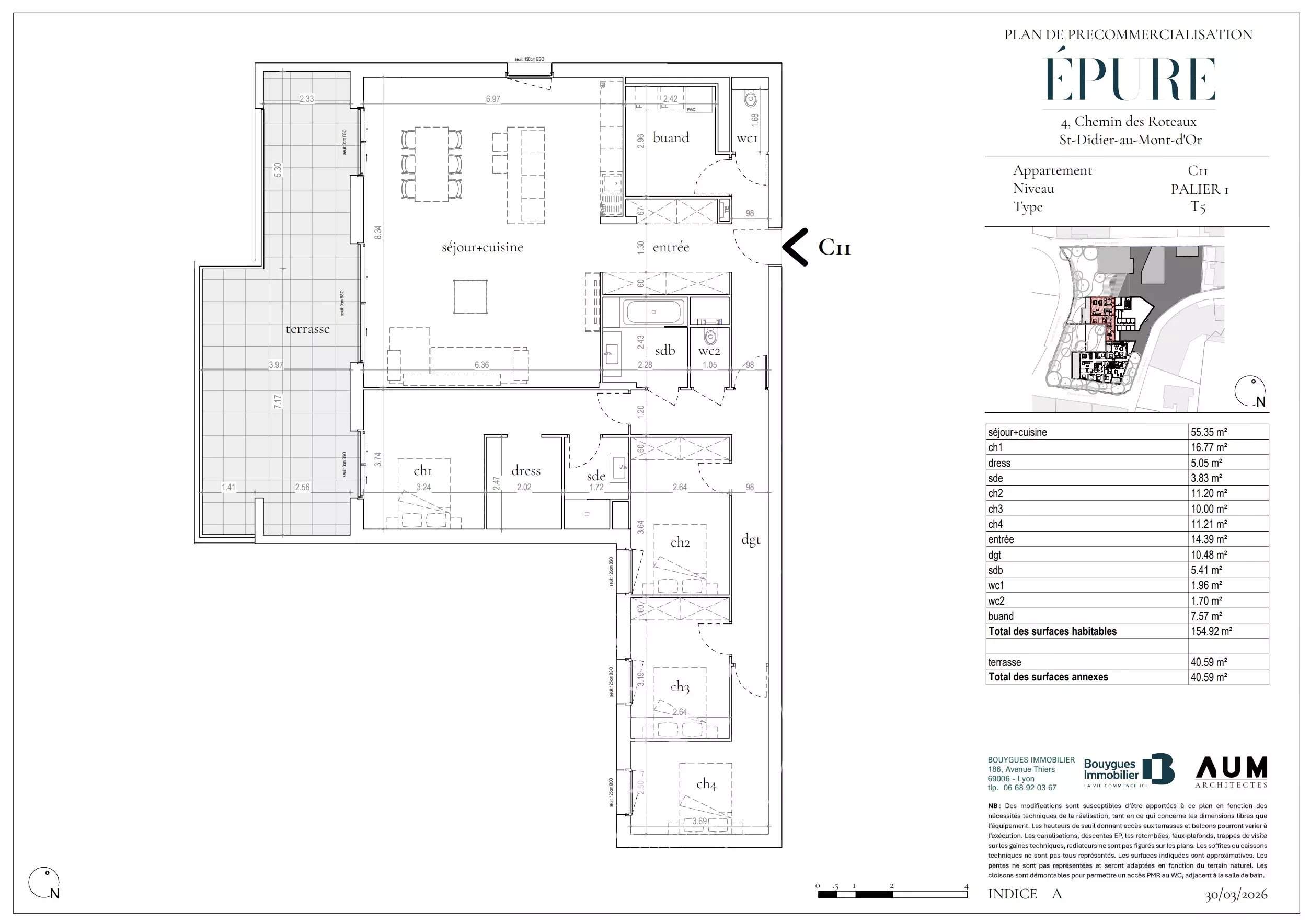 Saint-Didier-au-Mont-d'Or  - Appartement 5 Pi&egrave;ces 4 Chambres - picture 9