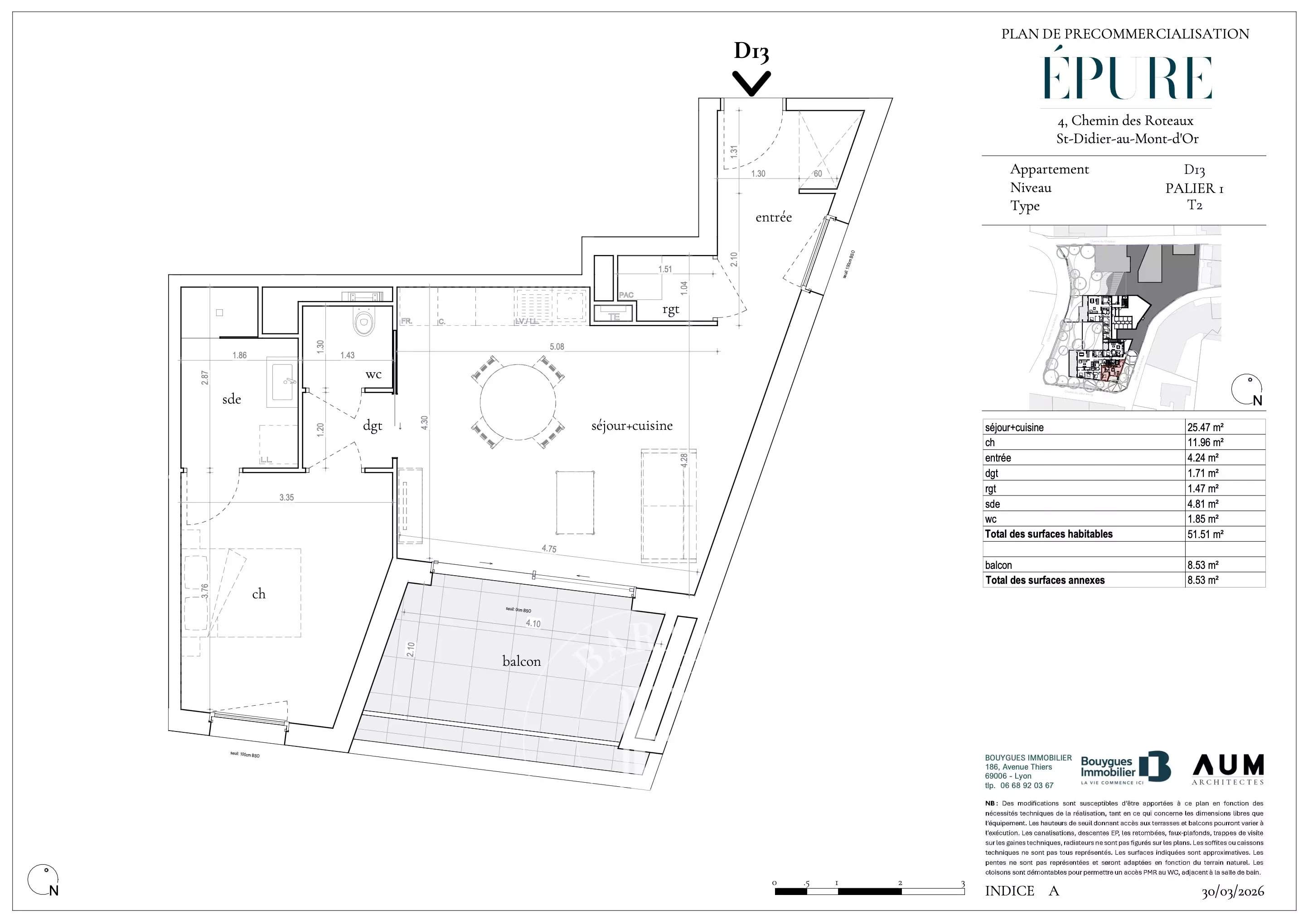 Saint-Didier-au-Mont-d'Or  - Appartement 2 Pi&egrave;ces, 1 Chambre - picture 9