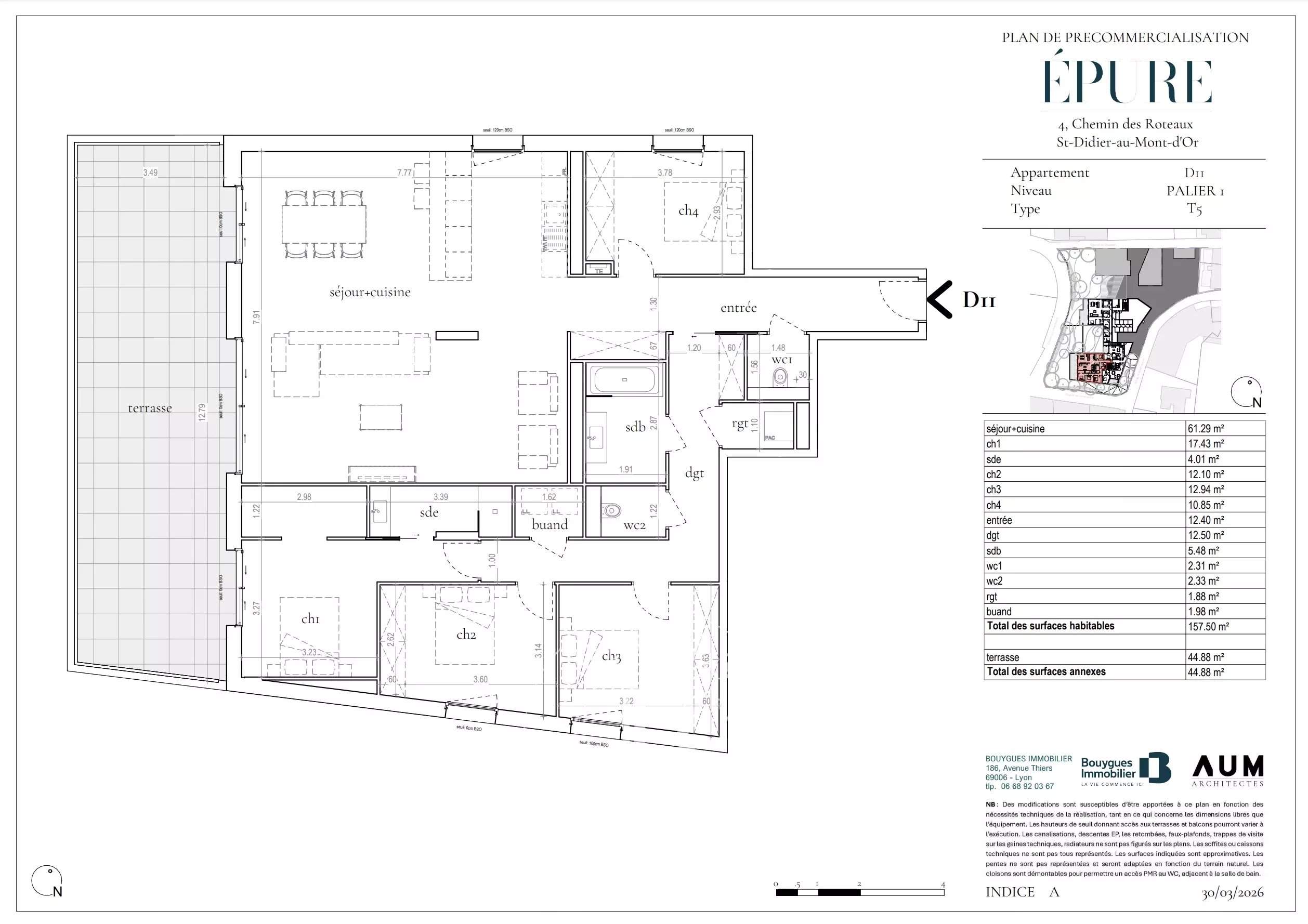 Saint-Didier-au-Mont-d'Or  - Appartement 5 Pi&egrave;ces 4 Chambres - picture 9