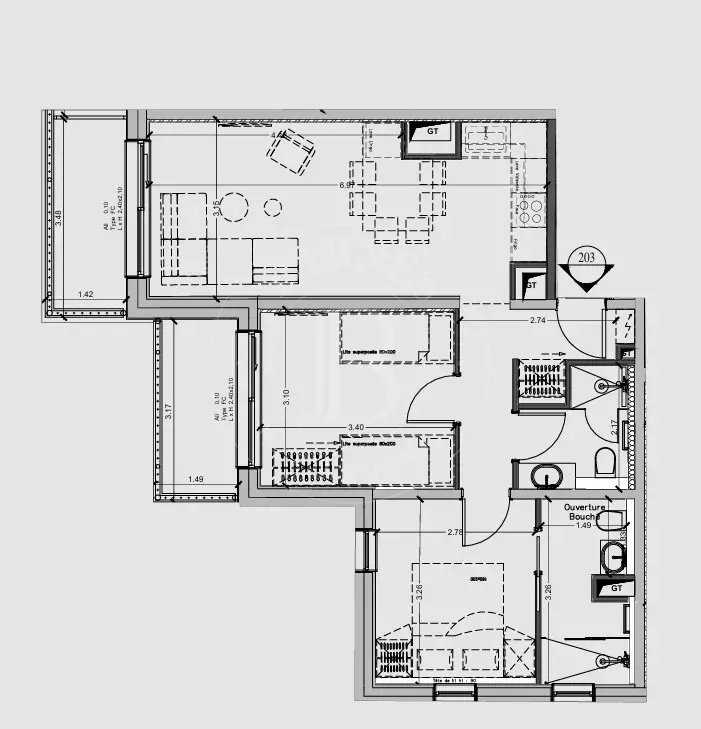 Méribel  - Appartement 3 Pi&egrave;ces 2 Chambres