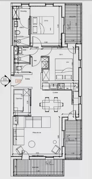 Méribel  - Appartement 4 Pi&egrave;ces 3 Chambres