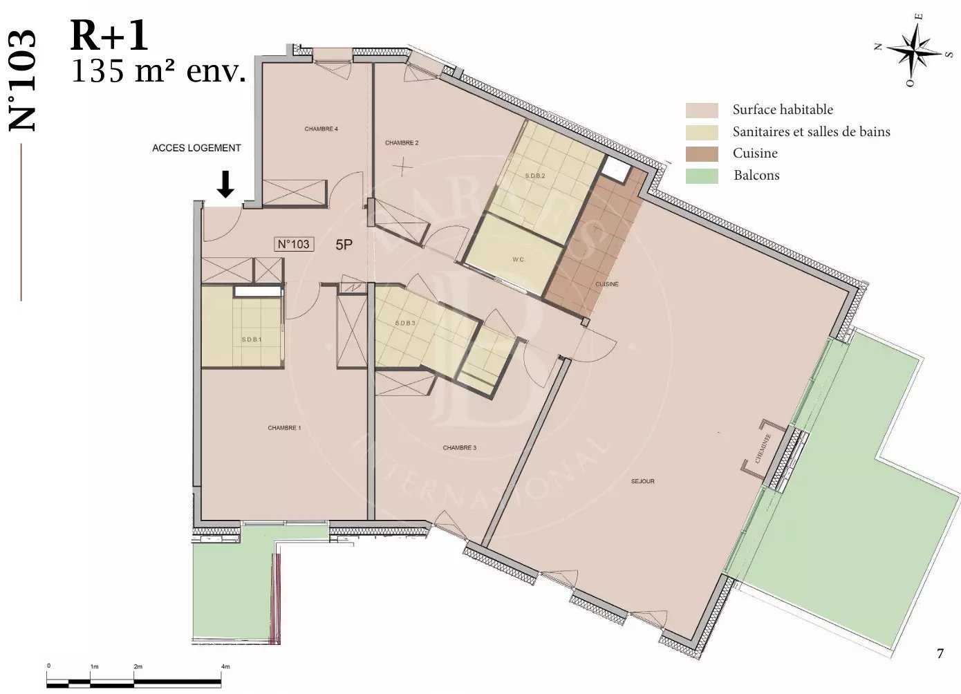 Les Allues  - Appartement 5 Pi&egrave;ces 4 Chambres