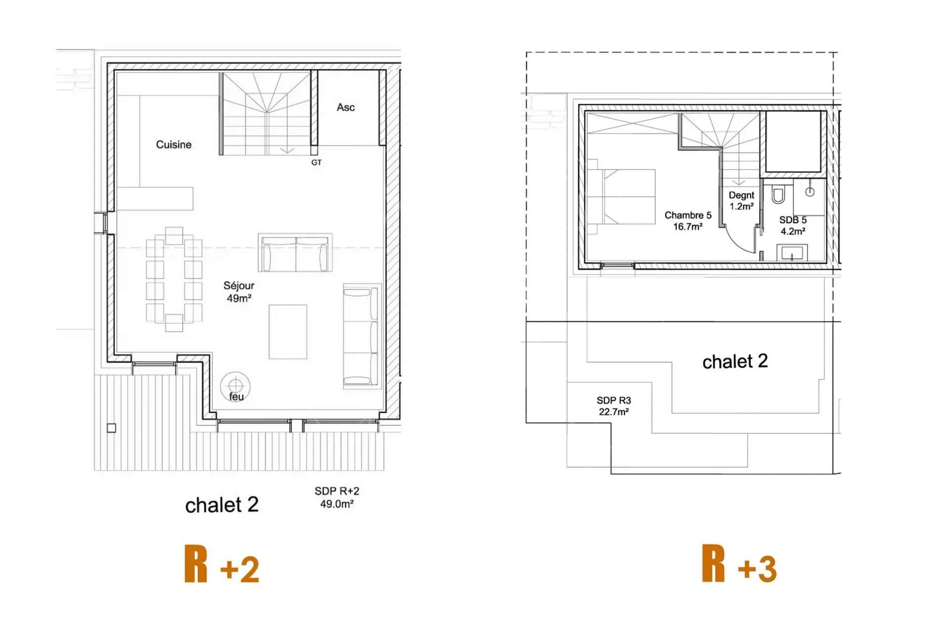 Les Belleville  - Triplex 6 Pièces 5 Chambres - picture 14
