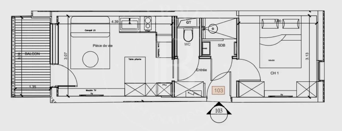 Méribel  - Appartement 2 Pi&egrave;ces, 1 Chambre - picture 2