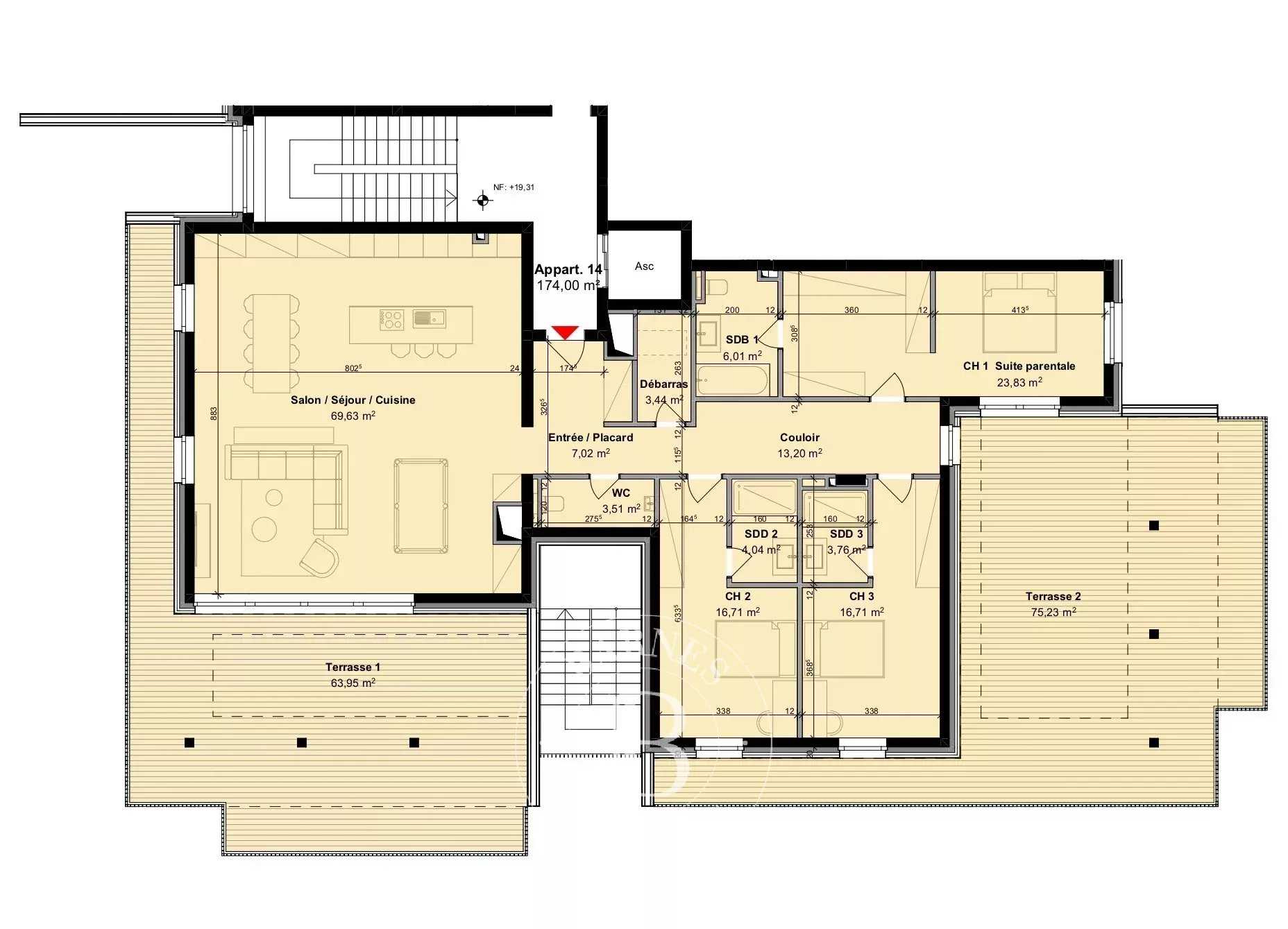 Appartement Howald  -  ref 86691150 (picture 3)