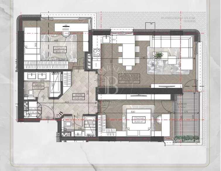 Sofia  - Piso 3 Cuartos 2 Habitaciones