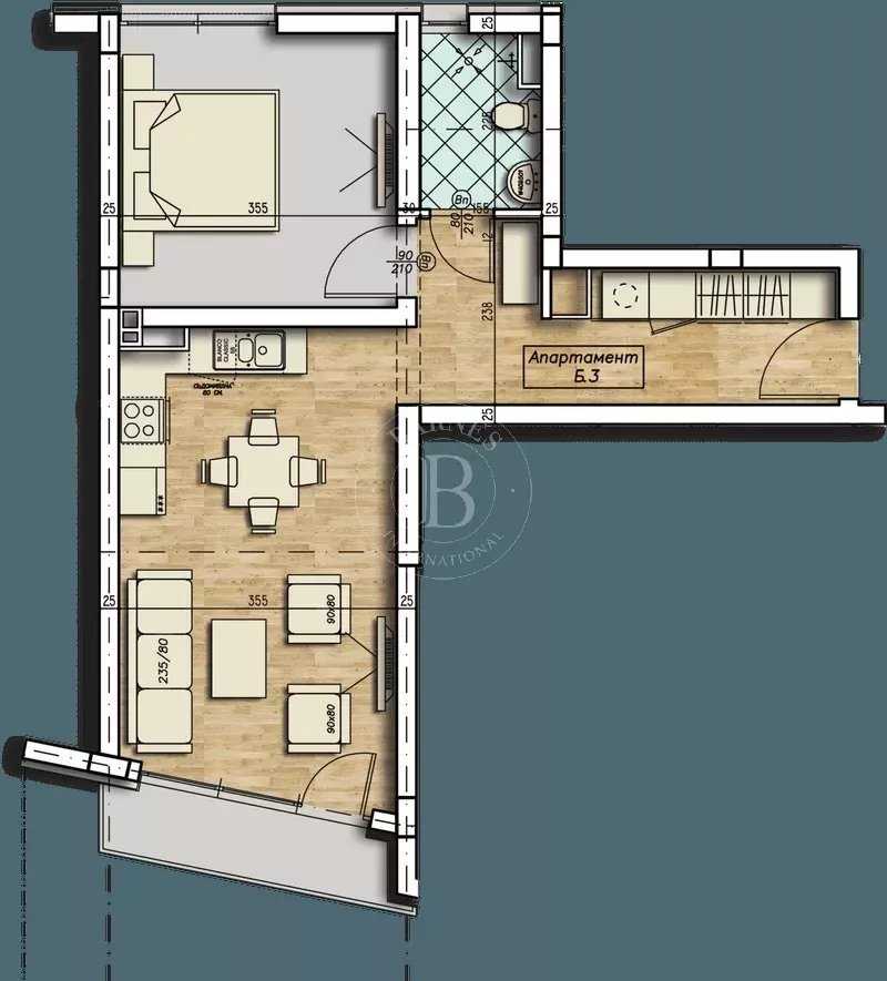 Sofia  - Appartement 2 Pi&egrave;ces, 1 Chambre