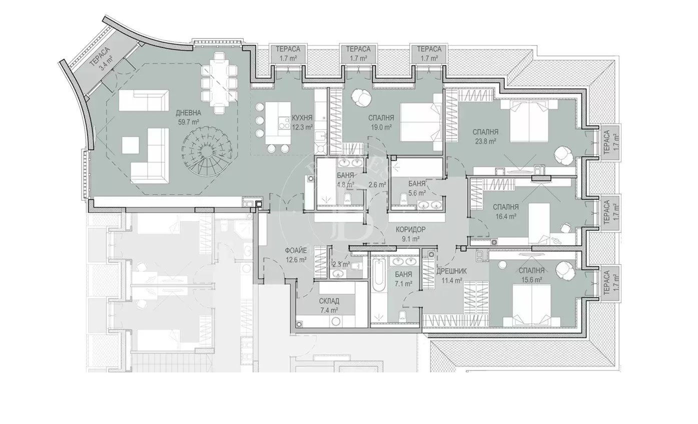 Sofia  - Penthouse 4 Bedrooms - picture 8