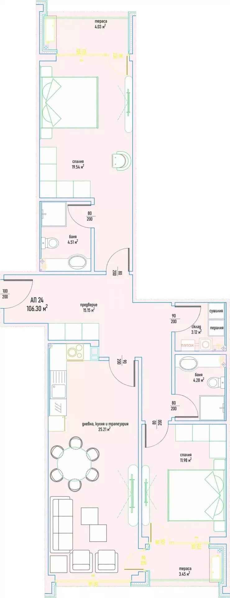 Sofia  - Piso 3 Cuartos 2 Habitaciones - picture 13