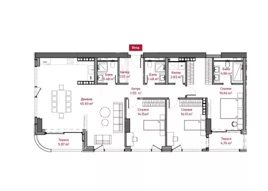 Sofia  - Appartement 4 Pi&egrave;ces 3 Chambres - picture 9