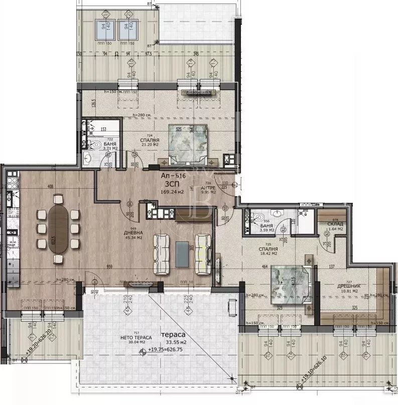 Sofia  - Appartement 3 Pi&egrave;ces 2 Chambres - picture 2