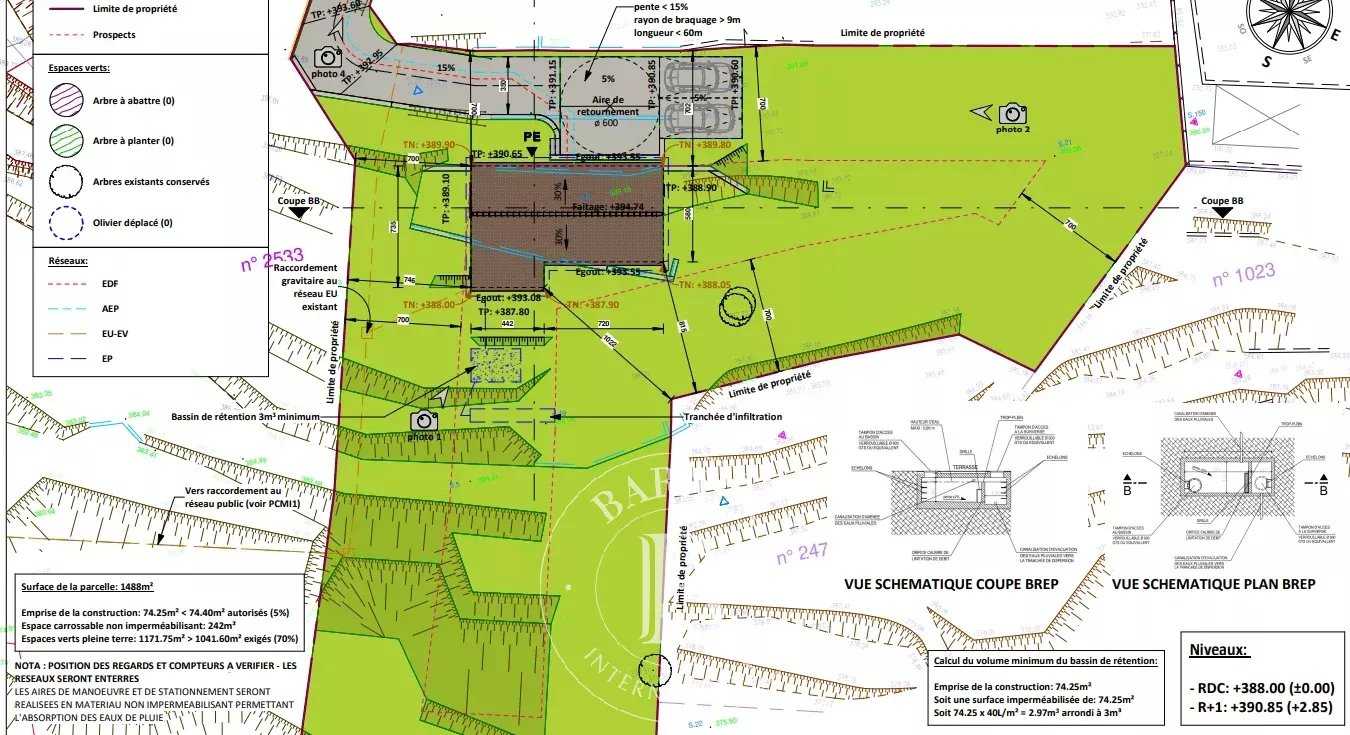 Cabris  - Building land 