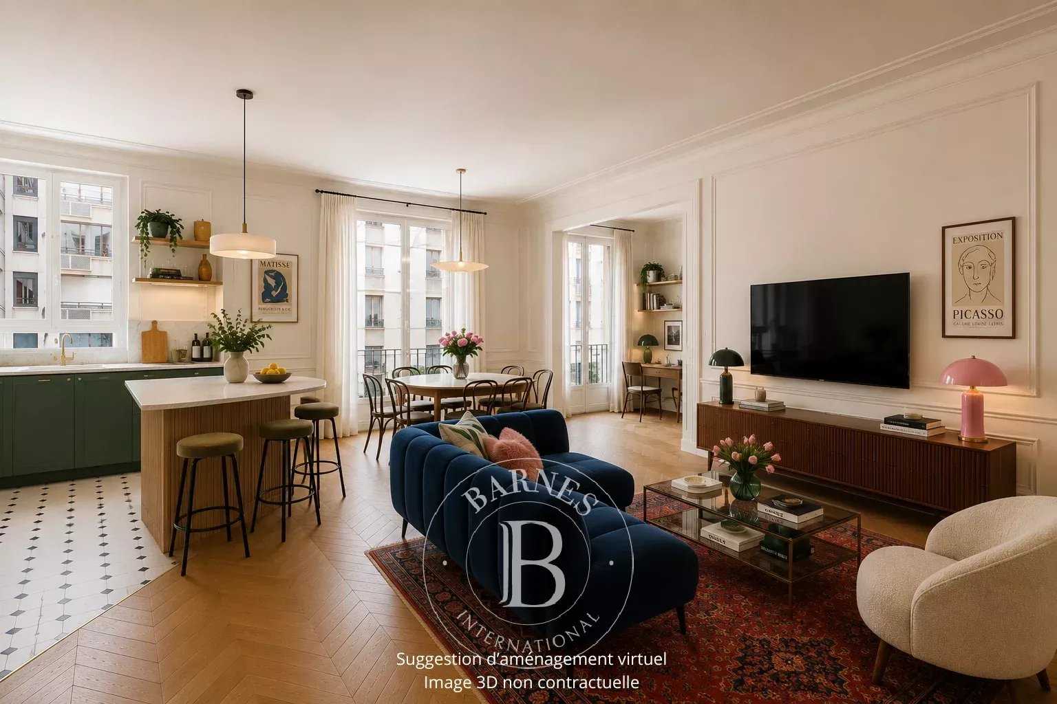 Paris  - Appartement 4 Pi&egrave;ces 3 Chambres