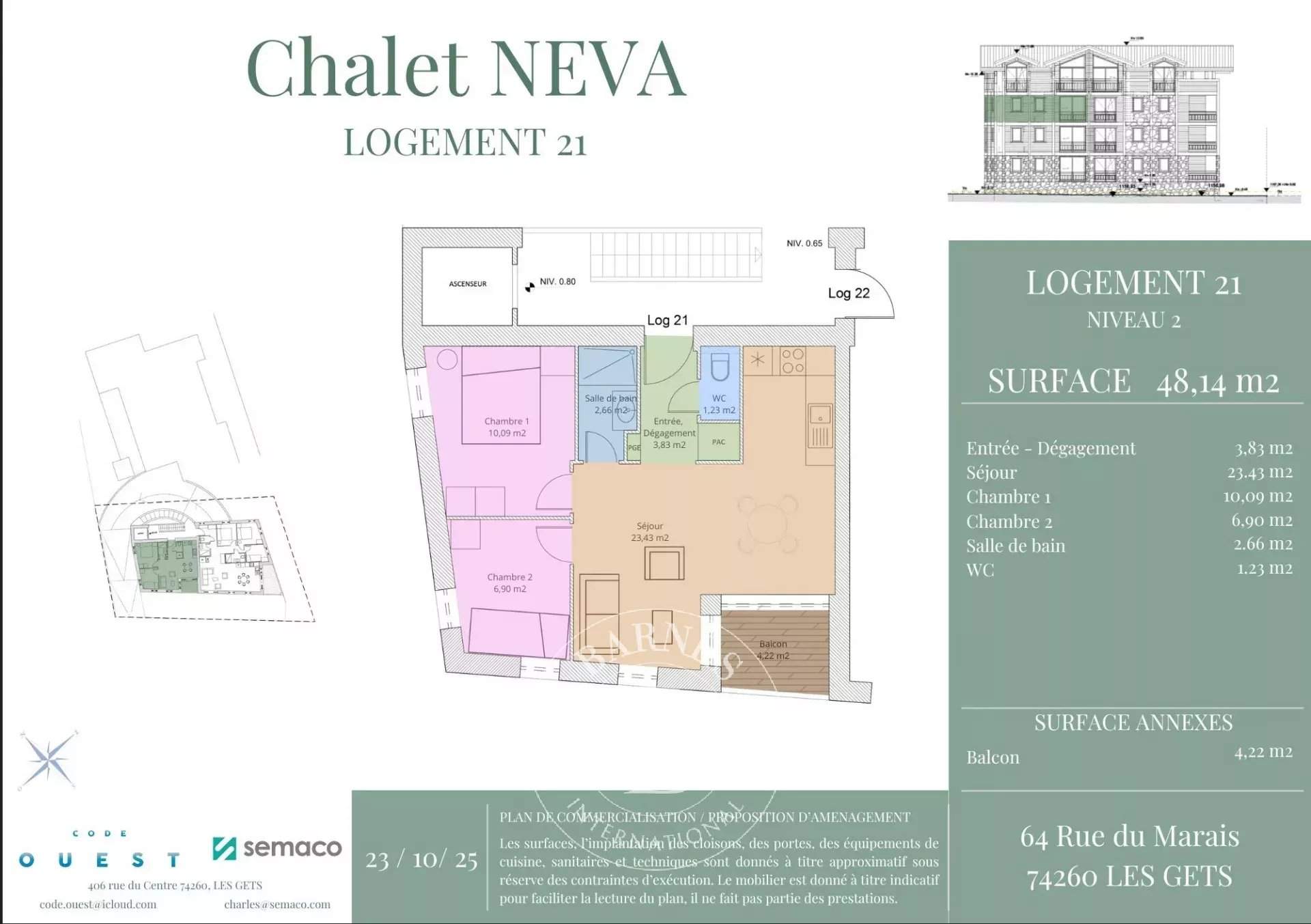 Les Gets  - Appartement 3 Pi&egrave;ces 2 Chambres - picture 2