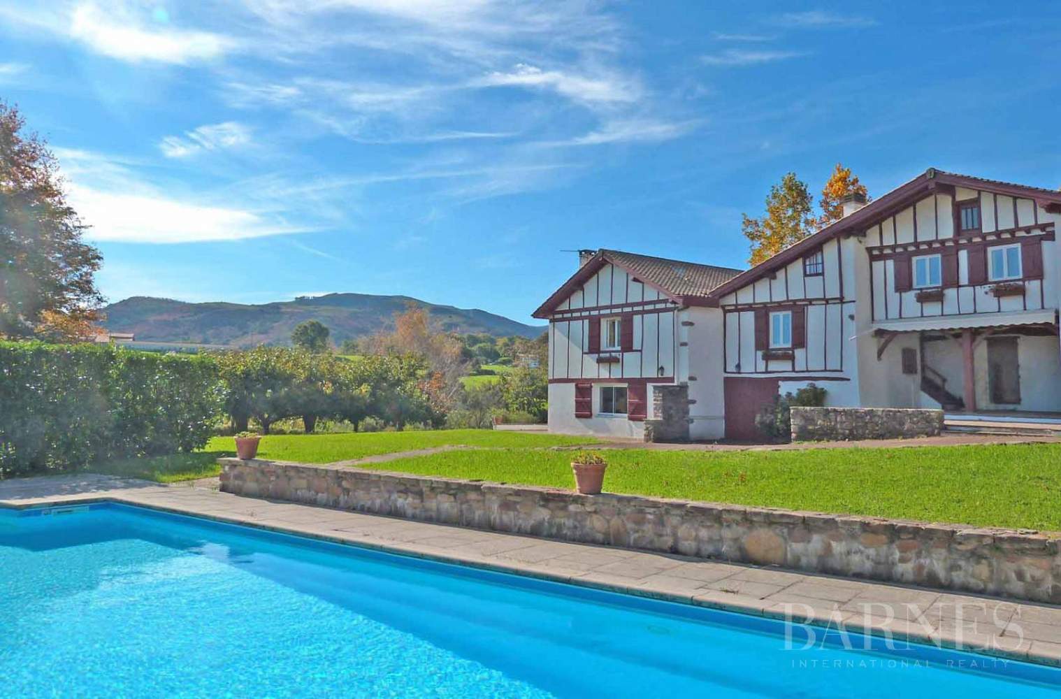 Near Saint Jean de Luz, renovated basque farmhouse with heated swimming-pool and tennis court, beautiful view, terraces, quiet area picture 10
