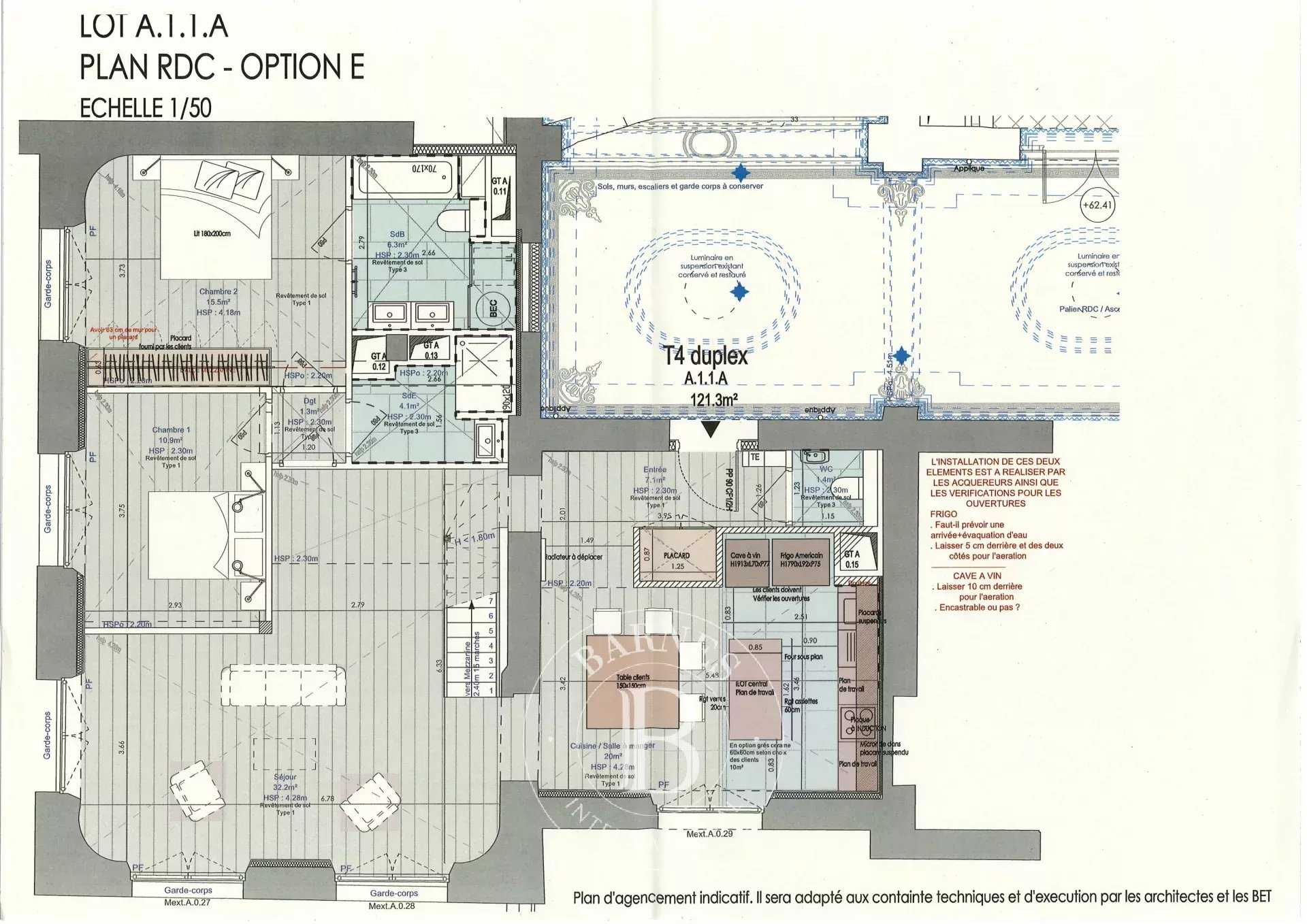 Le Pecq  - Appartement 6 Pièces 3 Chambres