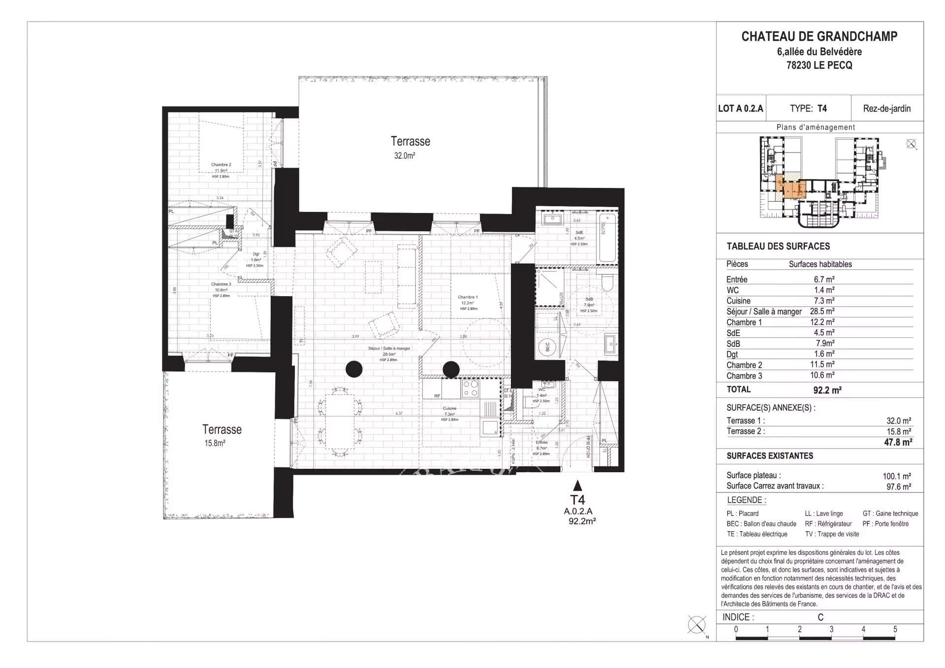 Le Pecq  - Appartement 4 Pièces 3 Chambres - picture 1