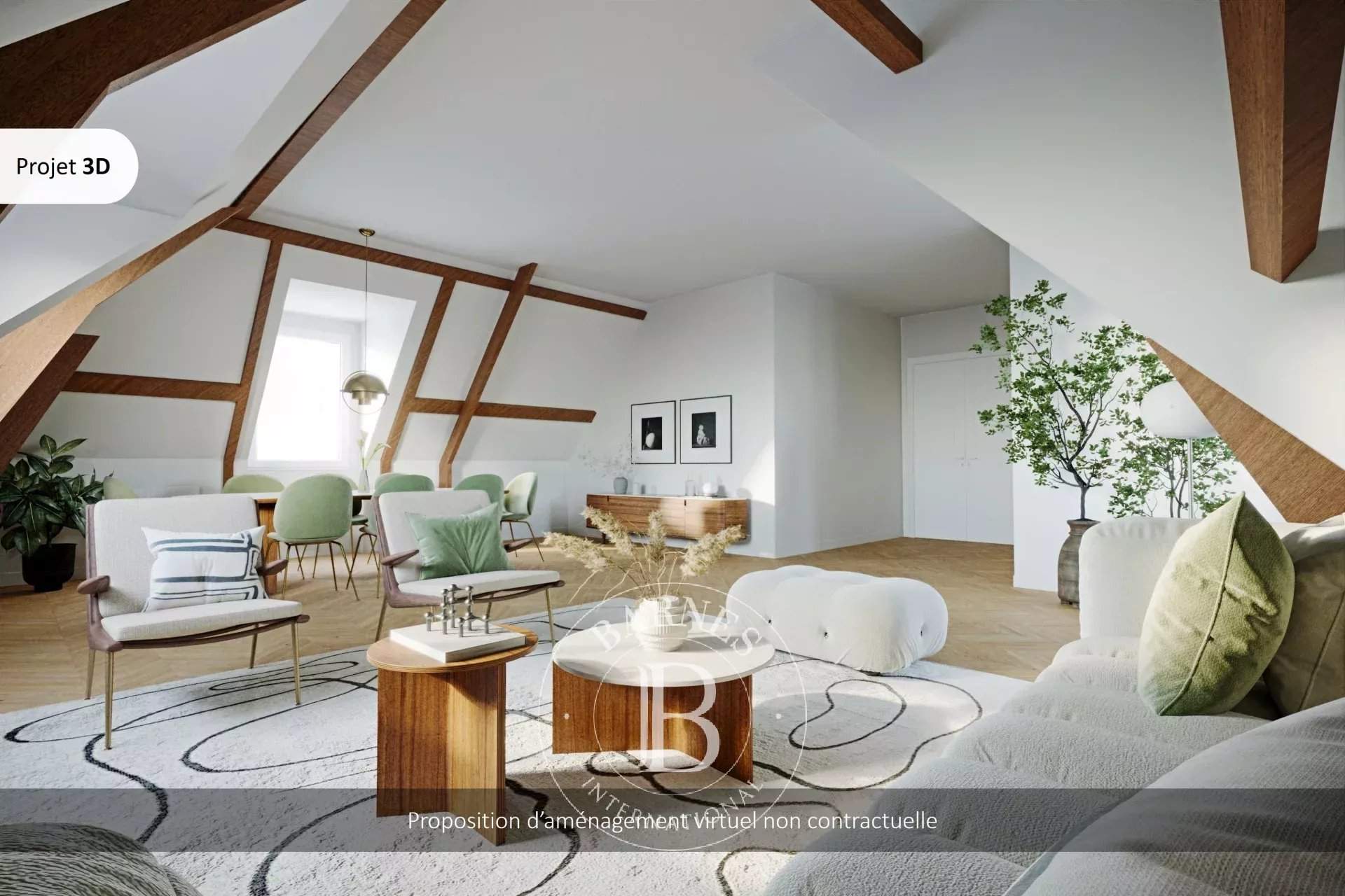 Saint-Germain-en-Laye  - Appartement 5 Pièces 3 Chambres - picture 2