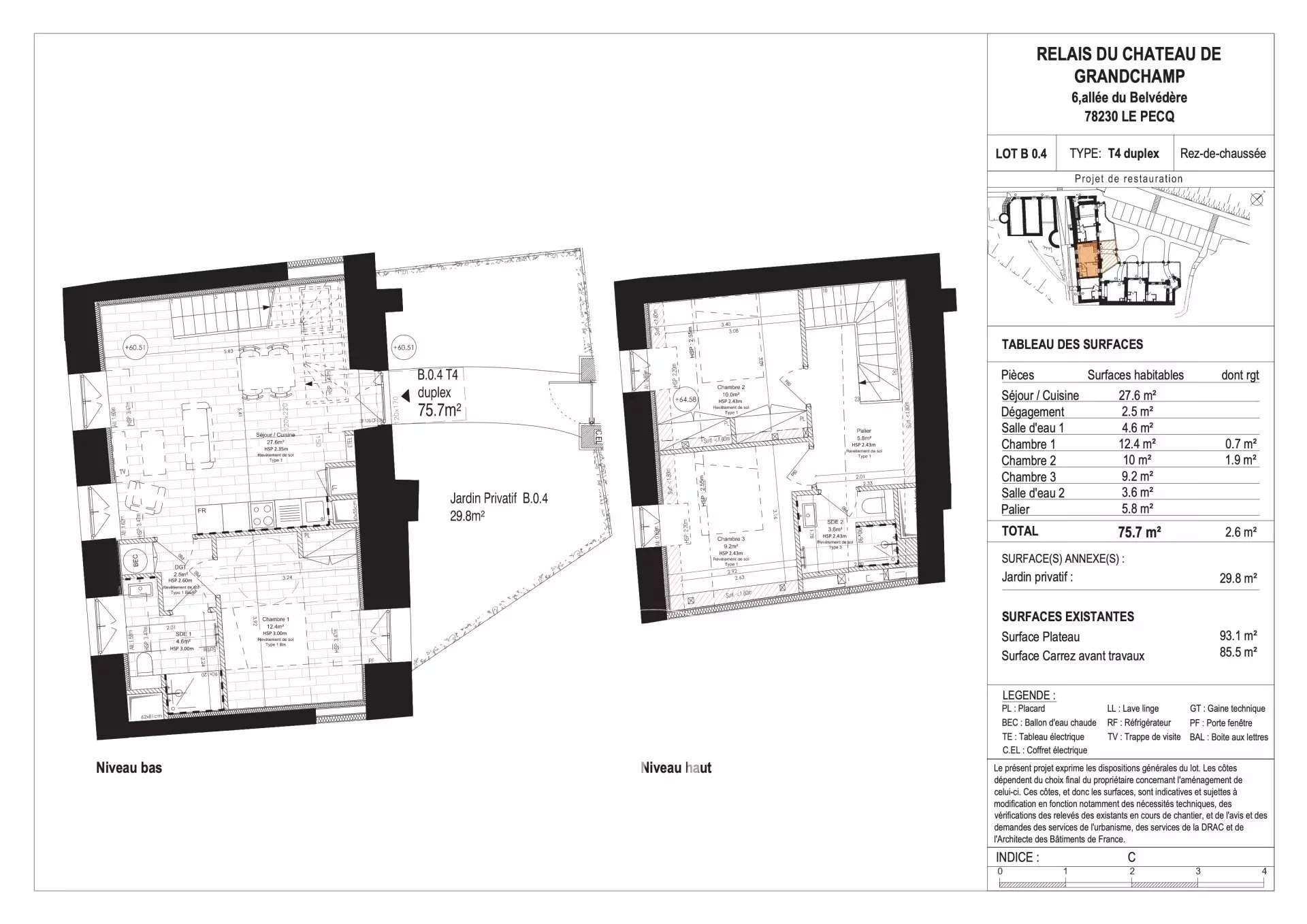 Le Pecq  - Appartement 4 Pièces 3 Chambres - picture 1