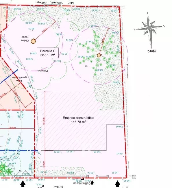 Versailles  - Terrain constructible 
