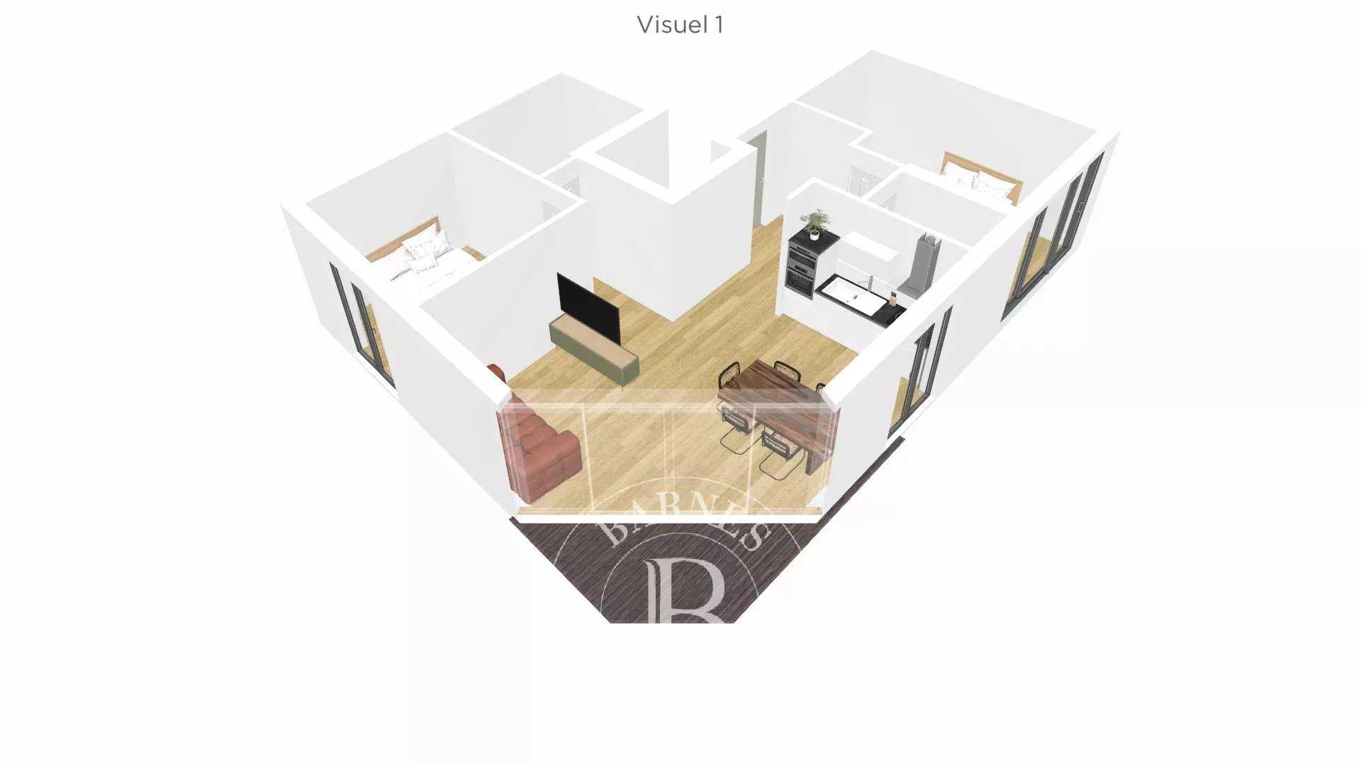 Issy-les-Moulineaux  - Appartement 3 Pi&egrave;ces 2 Chambres