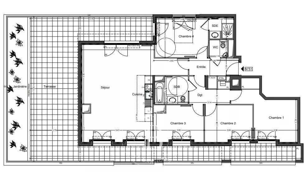 Appartement Issy-les-Moulineaux  -  ref 83337101 (picture 3)
