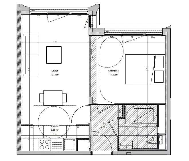 Appartement Paris 75020  -  ref 83336661 (picture 3)