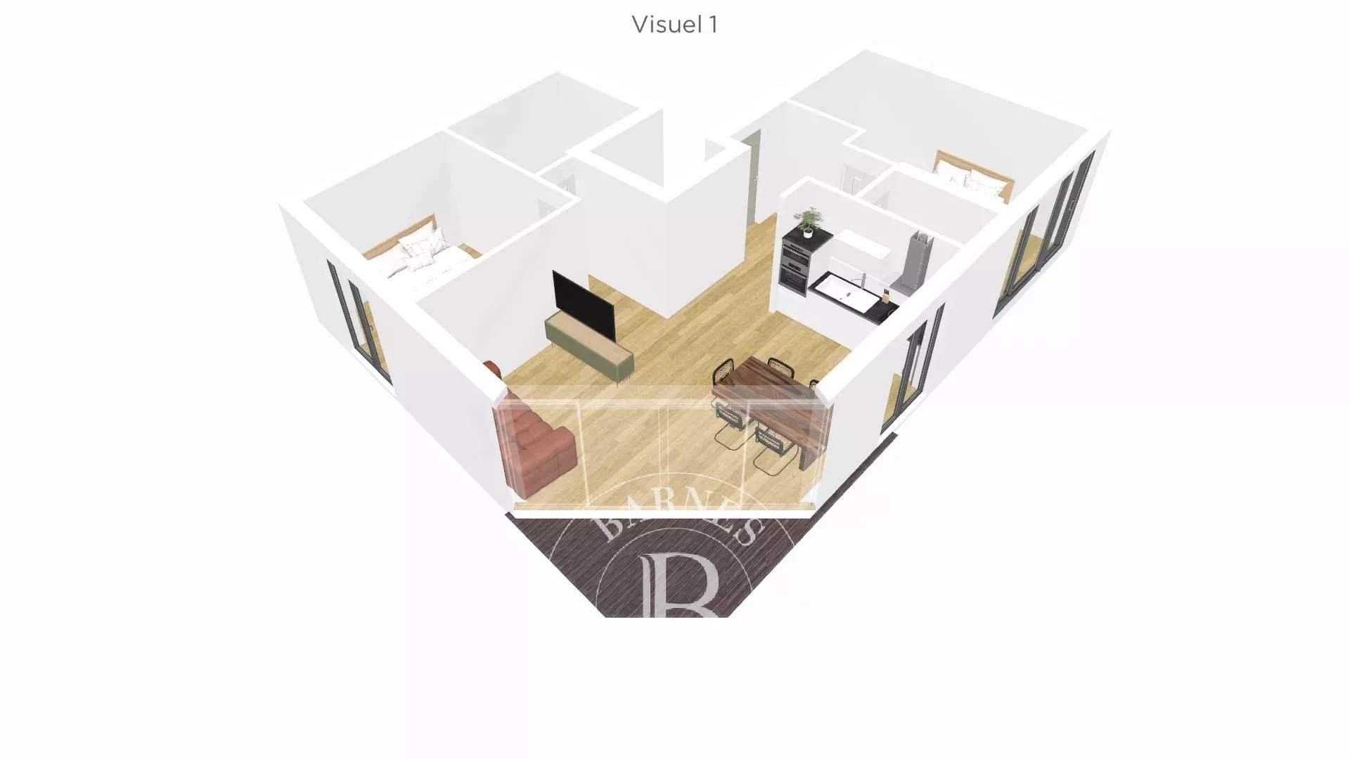 Issy-les-Moulineaux  - Appartement 3 Pi&egrave;ces 2 Chambres - picture 1