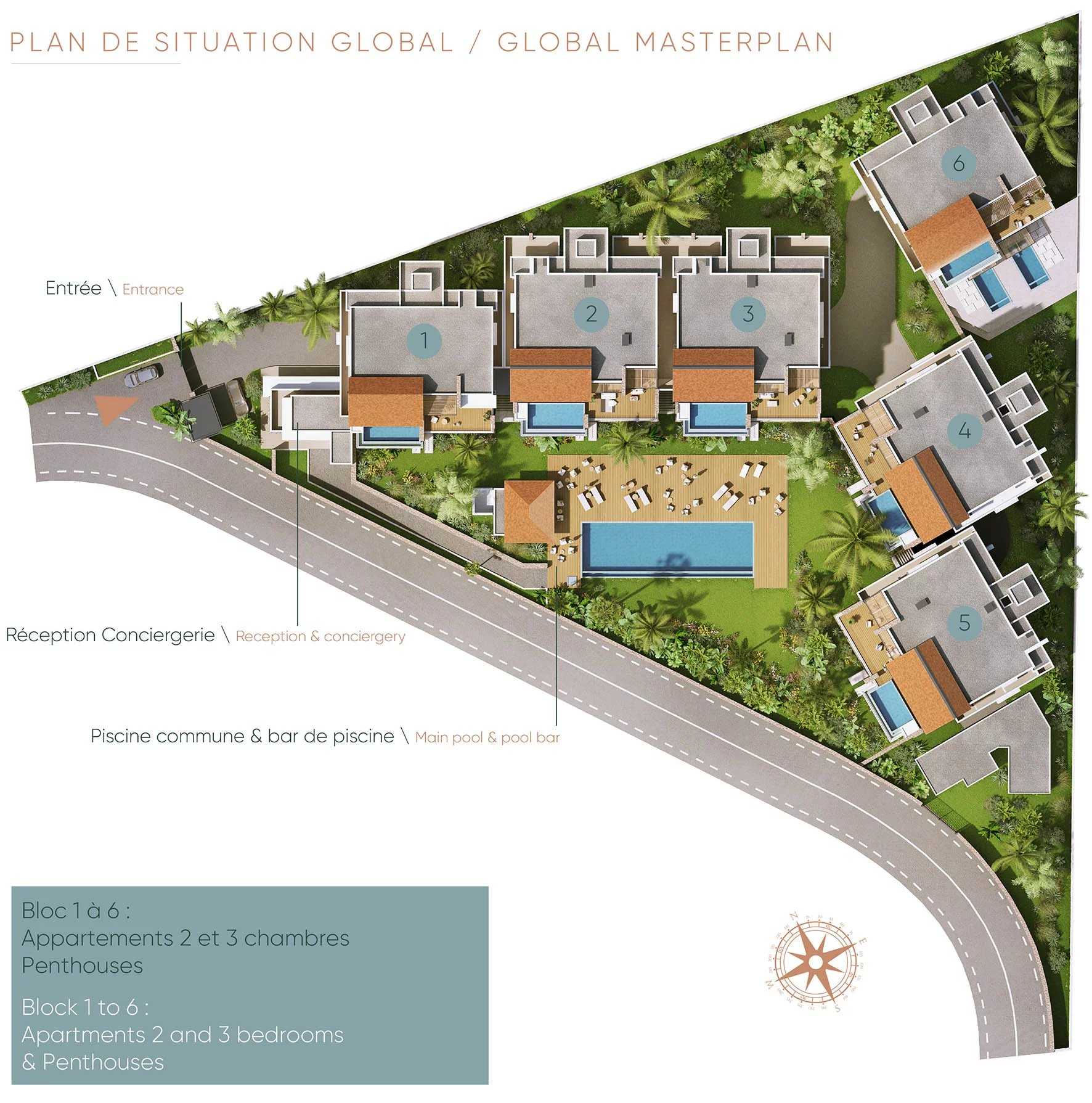 Flic en Flac  - Housing estate 3 Bedrooms