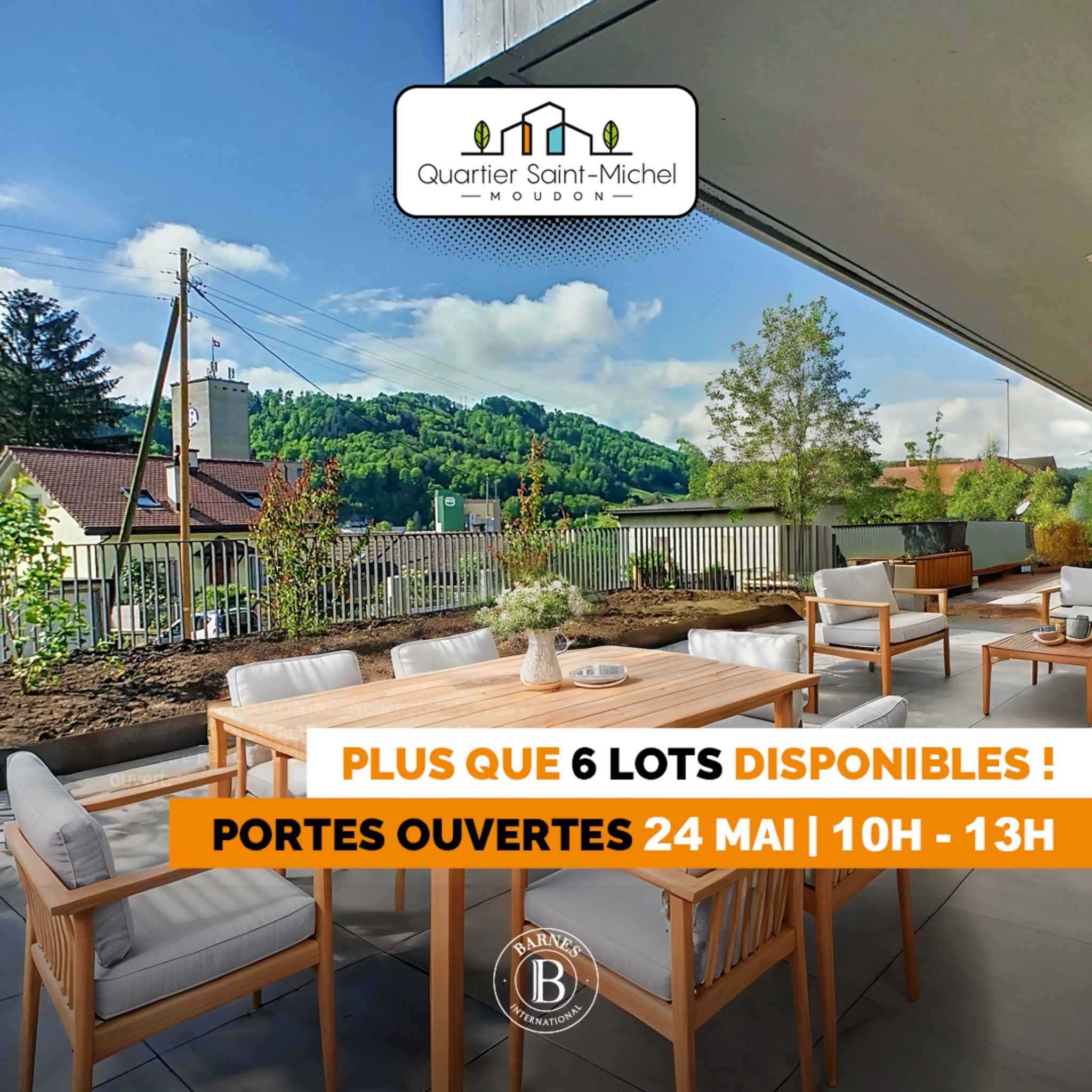 Moudon  - Appartement 3.5 Pièces 2 Chambres